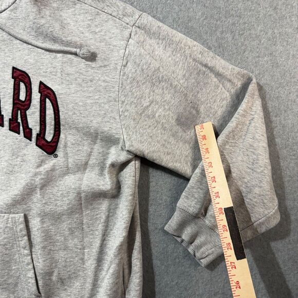 Harvard Crimson H&M Hoodie Womens L Cotton Blend Campus Sweatshirt Gray - Picture 4 of 13